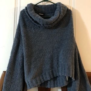 Blue express bell sleeve sweater